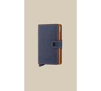 Secrid Miniwallet Custodia per carta di credito Protezione RFID Pelle 6.5 cm nightblue orange (MM-NightBlueOrange)
