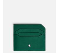 Porta carte Montblanc Meisterstück 6cc Malachite 220233 Pelle Verde card Holder