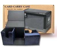 Porta carte MTG per bambini Dragon Hide - Contiene fino a 192 carte e 15 dadi - Scatola per carte CCG - Accessori MTG con 3 scomparti - Scatola per riporre le carte collezionabili (blu)