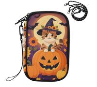 Porta carte passaporto Combo per viaggio Chat D'halloween Citrouille D'automne