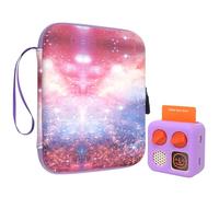 Porta carte per carte Yoto, accessorio per bambini, morbida cartella portatile con cerniera e 96 tasche, lettore e mini schede audiolibro, custodia per raccoglitori di carte con custodia in silicone