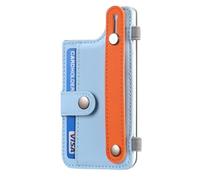 Porta carte per il retro del telefono, tasca porta carte per telefono cellulare | accessori per carte di credito, carte di debito, cambiamenti, con clip per penna e cinturino da polso, porta carte di