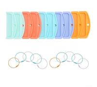 Porta carte per Yoto per MINI 10 anelli ad anello, organizer per schede audio in ABS, set da viaggio leggero in colori misti