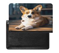 Porta carte Smart Corgi, custodia protettiva per carte, porta passaporto, leggero e portatile, custodia per carte, applicabile a passaporti, carte d'imbarco e carte d'identità; unisex.