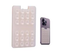 Porta carte telefonica in silicone - Porta carte autoadesivo, custodia tascabile flessibile, modulo di espansione di memoria mobile durevole, di fissaggio avanzato del dispositivo con specchio