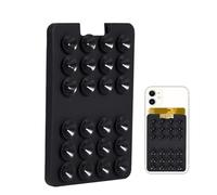 Porta carte telefonica in silicone - Porta carte autoadesivo, custodia tascabile flessibile, modulo di espansione di memoria mobile durevole, di fissaggio avanzato del dispositivo con specchio