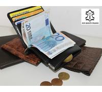 porta carte tessere credito patente monete contante soldi euro in pelle badge it