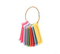 Porta carte Yoto per mini carte, set da 10 pezzi con anello in metallo, organizer portatile in ABS per carte Audio Story, multicolore (1)