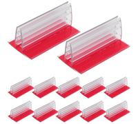 Porta Cartello Adesivo Mini in Pvc 12 Pezzi per Targhette