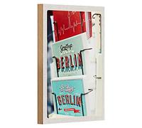 Porta cartoline vintage | Greetings from Berlin | I Love Berlin | 12 cm x 18 cm