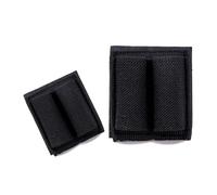 Porta Cartucce Airsoft, Toppa per 2 Cartucce Rotonde, Toppa per Cartucce a 2 Fori per Operazioni Tattiche di Caccia Airsoft 7,62(Black)