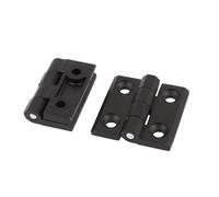 Porta casa testa alluminio con cuscinetti a sfere nero cerniera 50x50mm 2pz.