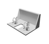 Porta Cavi T-Rex con Mensola per Placca Presa USB AC a Parete Stampato 3D