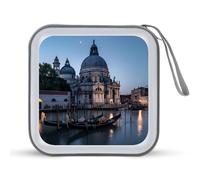 Porta CD portatile con motivo Santa Maria Salute Venezia Italia, per 40 DVD, per viaggi in auto, Stile:, Taglia unica