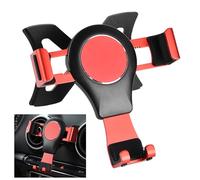 Porta Cellulare Auto, Car Phone Holder, Supporto Stabile a Triangolo, Rotazione a 360° Supporto, Design in Lega di Alluminio, Presa Aria Supporto Telefono Auto Compatible with Audi A3 8P S3 (Rosso)