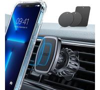 Porta Cellulare Auto Magnetico 6 Calamite 3 Piastre Universale iPhone Samsung