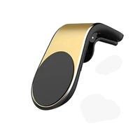 Porta Cellulare Auto Magnetico per Porsche Panamera Cayenne Macan Boxster Taycan Cayman 718 911, 360° Rotazione Supporto Auto Smartphone Supporto Magnetico per Presa D'Aria,Gold-1 pcs