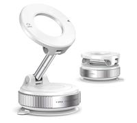 Porta Cellulare Auto Magnetico per Toyota Proace Verso Facelift 2024-2030 Kleinbus, 360° Rotazione Pieghevole Supporto Telefono Auto Ventosa Car Phone Holder,White
