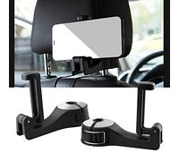 Porta Cellulare Auto Sedile Posteriore Car Back Seat Hooks 2 Pezzi Car Headrest Hidden Hook Gancio Borsa Gruccia Appendiabiti Auto Ganci Borse Poggiatesta per Auto per Borsette Vestiti Ombrelli