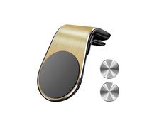 Porta Cellulare Auto Supporto Magnetico Per Telefono Per Auto Per Clip Per Presa D'aria Rotazione Per Cellulare GPS Per Mi Rosso Per Samsung Stand In Supporto Telefono Auto(Gold Fixed Holder)