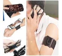 Porta Cellulare Braccio, 3 in 1 Fascia da Braccio Sportiva Porta Cellulare da Corsa Bici Running Portacellulare per Correre Fascia Porta Cellulare Fascia da Braccio e Polso per Smartphone da 4,5''-7''
