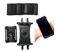 Porta Cellulare Braccio Staccabile, Porta Telefono Corsa Ruotabile a 360° con Auricolare e Portachiavi, Bracciale sportivo da polso anteriore con cinturino regolabile, rotazione a 360°