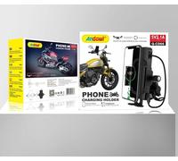 Porta cellulare con presa USB per moto, Ricarica Supporto impermeabile