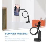 Porta cellulare creativo con doppia clip da 1 pezzo, con base a spirale