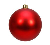 Porta cellulare da 20,3 cm, in plastica infrangibile, grande sfera decorativa in oro caramelle, per creare un'atmosfera divertente per le vacanze, vaso da 15 cm, in plastica (rosso, taglia unica)