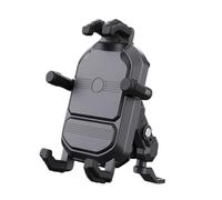 Porta Cellulare da Moto Base di Montaggio a Morsetto a Ingranaggio | Supporto per Motocicletta Girevole 360° Per Scooter Mountain Bike Adulti ATV Bici Ciclismo Dirt Bike Passeggino Per Guida