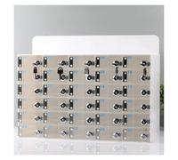 Porta cellulare da parete in acrilico per aula e ufficio, 40 scomparti a griglia, ideale per scuole e fabbriche