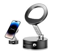 Porta Cellulare Magnetico per Auto | Supporto Telefono a Ventosa Pieghevole,Sostegno Multifunzionale Girevole in Lega di Alluminio per Cellulari e Tablet, Adatto per Auto, Scrivania e Cruscotto