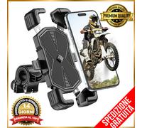 Porta cellulare Moto Bici Antivibrazione Supporto telefono RUOTABILE 360° Suppor