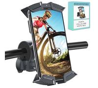 Porta cellulare moto con 4 fissaggi Attacco al manubrio Massima stabilita Compatibile con tutti gli smartphone Rotazione a 360º antivibrazione