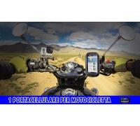 Porta cellulare moto manubrio motocicletta bici impermeabile per smartphone cell