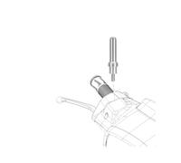 Porta Cellulare Moto Per Vespa Per Sprint Primavera GTV GT GTS LXV LX LT ET4 Elettrica ET2 946 Bulloni Specchietto Retrovisore Moto Vite Staffa Navigazione Porta Cellulare GPS(Silver-Long-Right)