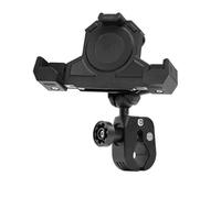 Porta Cellulare Moto Supporto per cellulare con ammortizzatore per esterni per motocicletta, supporto fisso a triangolo, supporto per navigazione con ricarica wireless Supporto Telefono(Power clamp)