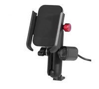 Porta Cellulare Motociclo Supporto Universale Specchietto Retrovisore Moto Cellulare Caricabatterie Manubrio Telefono In Alluminio GPS Con Ricarica USB Motociclo Supporto GPS(USB Mirror)