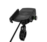 Porta cellulare per moto 2 in 1 caricatore wireless da 15W con supporto alluminio e ricarica rapida USB