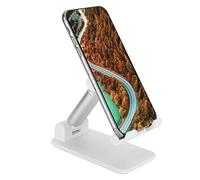 Porta Cellulare Regolabile Supporto Pieghevole Leggero per Uso Domestico e in Ufficio, Materiale ABS, o Bianco, Adatto per Tablet e Telefoni Sotto i 12,9" (WHITE)