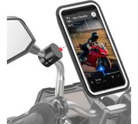 Porta Cellulare Scooter Moto PRO Con Tasca Magnetica,Rotazione Di 360°Anti Vibra