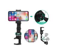 Porta Cellulare Specchietto Retrovisore da Auto Supporto Smartphone Mono Gancio
