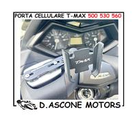 PORTA CELLULARE TMAX 2008 2009 2010 2011 COMPLETO DI SUPPORTO SU VASCHETTA FRENI