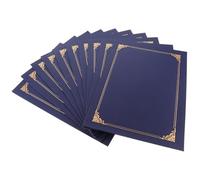 Porta Certificato Blu 10 Pezzi in Carta, Copertina per Attestati