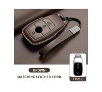 Porta-chiave Custodia In Pelle Per Chiave A Distanza Per Auto CLE CLA GLC W177 W205 W213 W222 X167 Per Car Key Fob Shell Per A C E S G Class Guscio per chiave(11 Star Yellow)