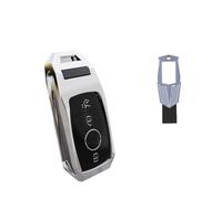 Porta-chiave In Lega Di Zinco Auto Chiave Protezione Shell Cartoon Smart Remote Key Cover Accessori Auto Per A B C E S Class GLA W213 Guscio per chiave(Silver Style B)