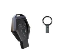 Porta-chiave In Lega Di Zinco Auto Chiave Protezione Shell Cartoon Smart Remote Key Cover Accessori Auto Per A B C E S Class GLA W213 Guscio per chiave(Black Style A -1)