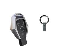 Porta-chiave In Lega Di Zinco Auto Chiave Protezione Shell Cartoon Smart Remote Key Cover Accessori Auto Per A B C E S Class GLA W213 Guscio per chiave(Silver Style A -1)