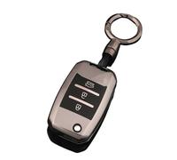 Porta-chiave TPU Chiave A Distanza Dell'automobile Copertura Cassa Borsette Per KIA Per RIO 3 K2 K3 K4 K5 Per Sportege Per Picanto Per Optima Per Anima Per Ceed Guscio per chiave(3 BTN Grey Set 2)