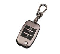 Porta-chiave TPU Chiave A Distanza Dell'automobile Copertura Cassa Borsette Per KIA Per RIO 3 K2 K3 K4 K5 Per Sportege Per Picanto Per Optima Per Anima Per Ceed Guscio per chiave(3 BTN Grey Set 1)